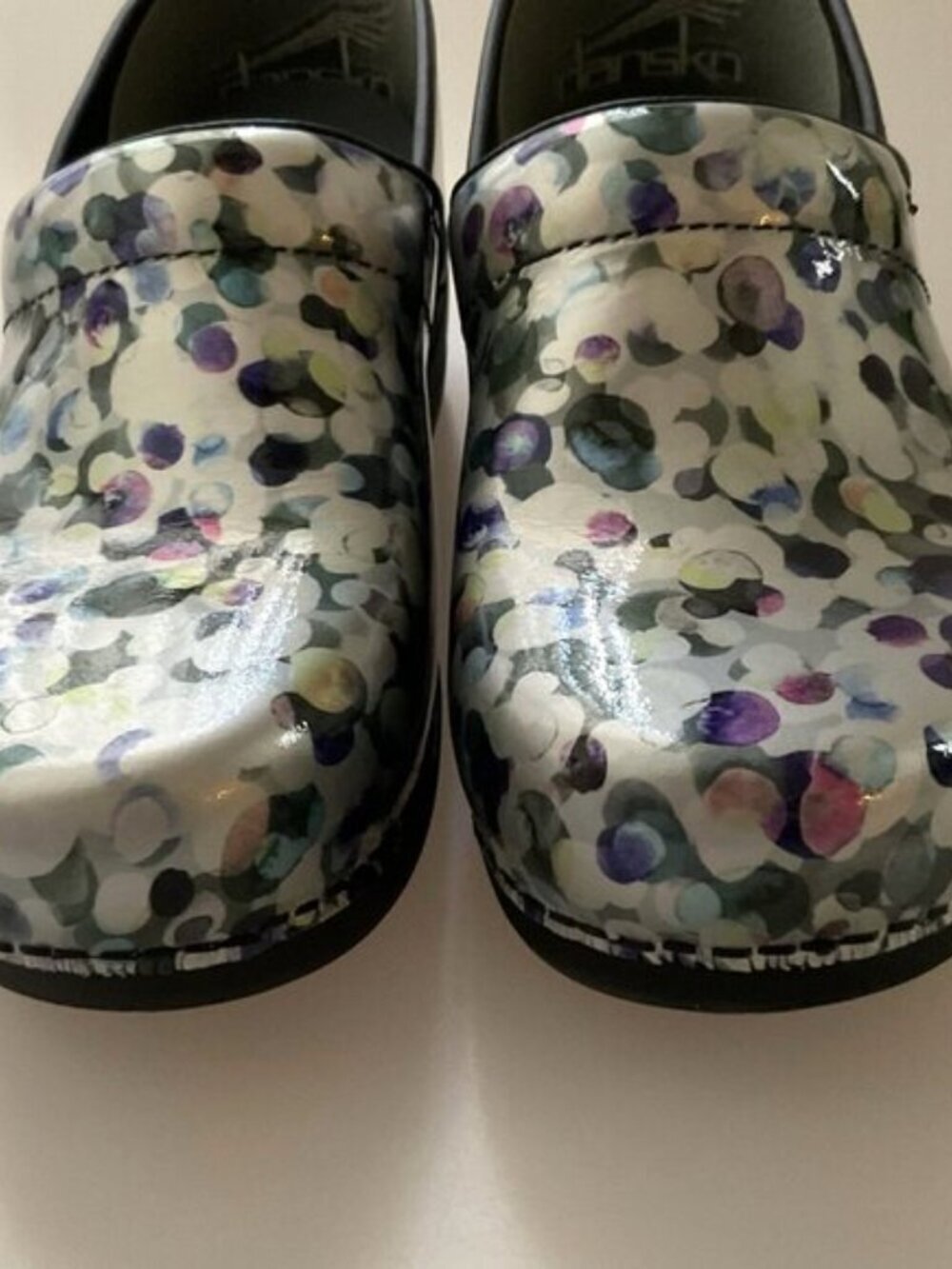 DANSKO XP 2.0 MULTI DOT PATENT LEATHER CLOGS - Picture 10 of 15